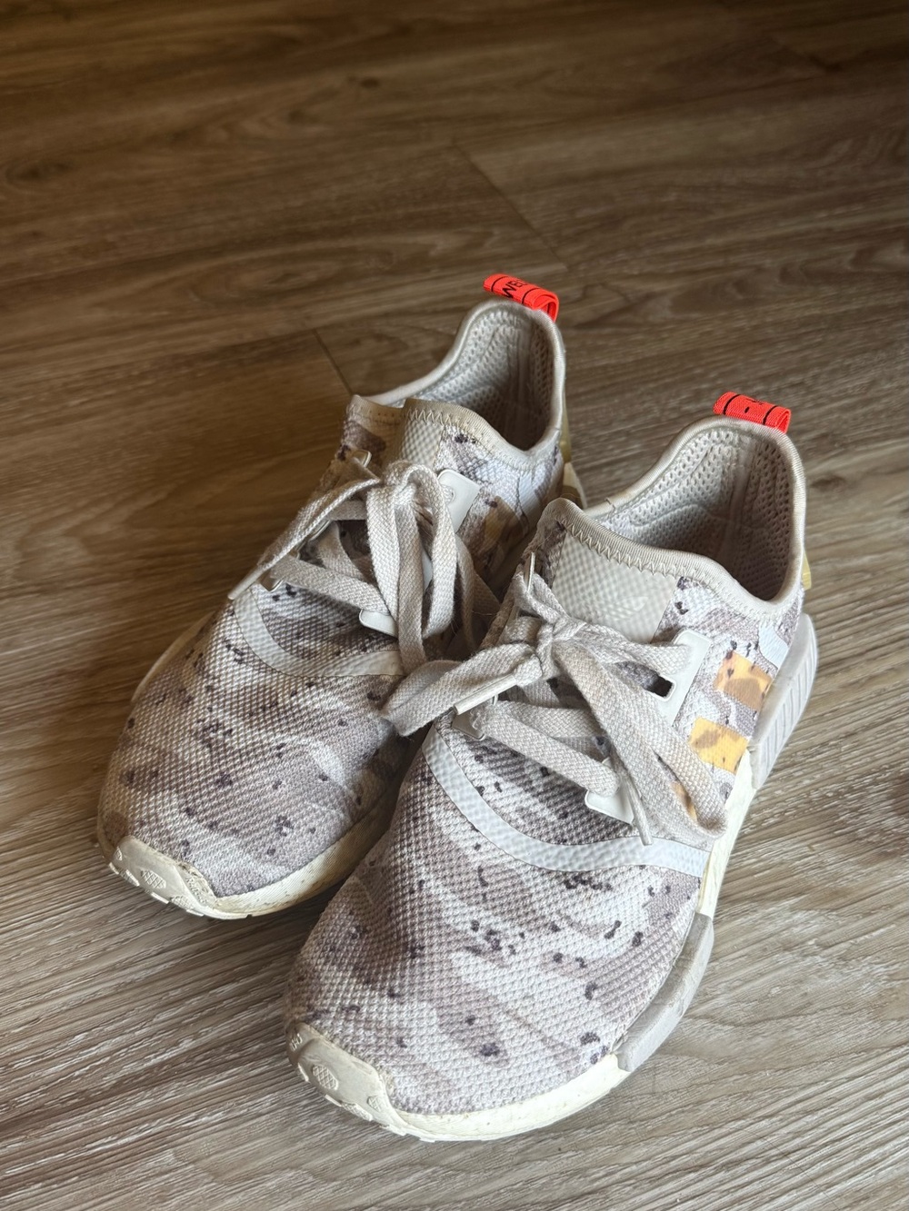 Adidas Neutral Beige Camo NMD Sneakers